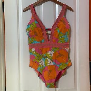 Trina Turk size 14 One Piece Bathing Suit.NWOT